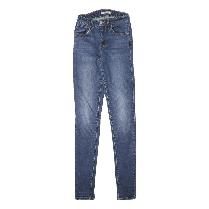 Levi's Womens Blue Slim Skinny Denim Medium W22 L32 Stretch Cotton Blend Jeans 1