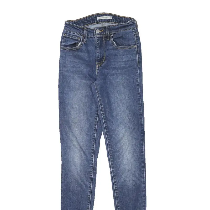 Levi's Womens Blue Slim Skinny Denim Medium W22 L32 Stretch Cotton Blend Jeans 2