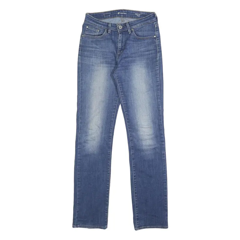 Levi's Womens Classic Blue Jeans Denim Medium W27 L32 Comfortable Zip Closure 1
