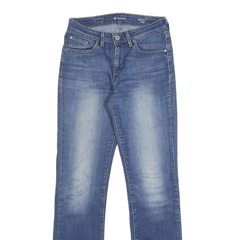 Levi's Womens Classic Blue Jeans Denim Medium W27 L32 Comfortable Zip Closure 2