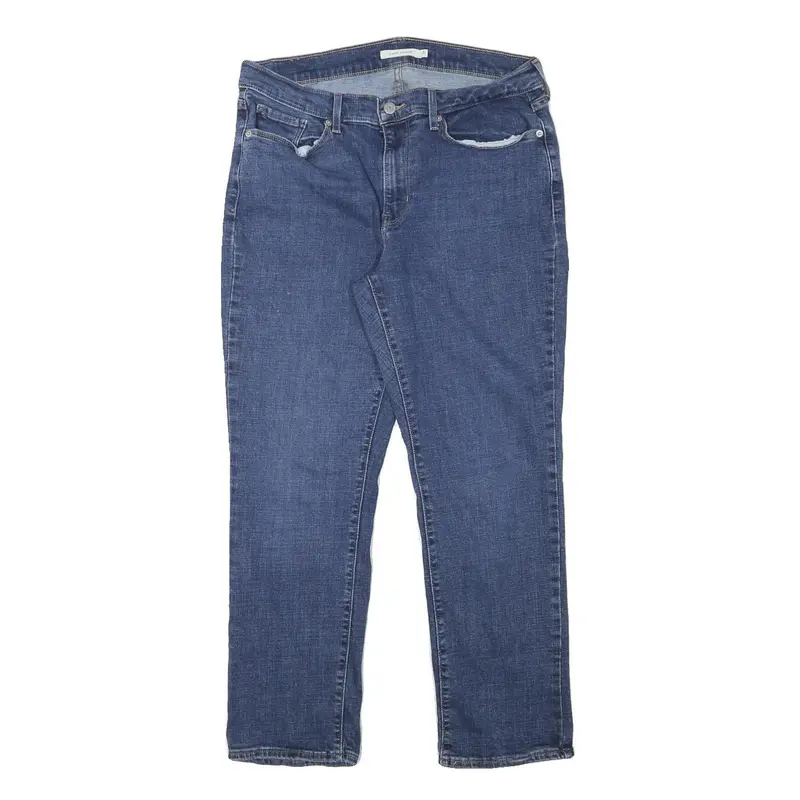 Levi's Womens Classic Classic Fit Zip Blue Denim W31 L26 Straight Leg Jeans 1