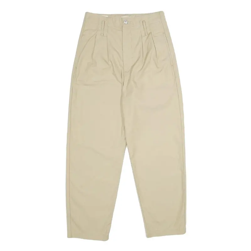Levi's Womens Cotton Blend Beige Loose Straight Trousers W26 L28 Casual 1