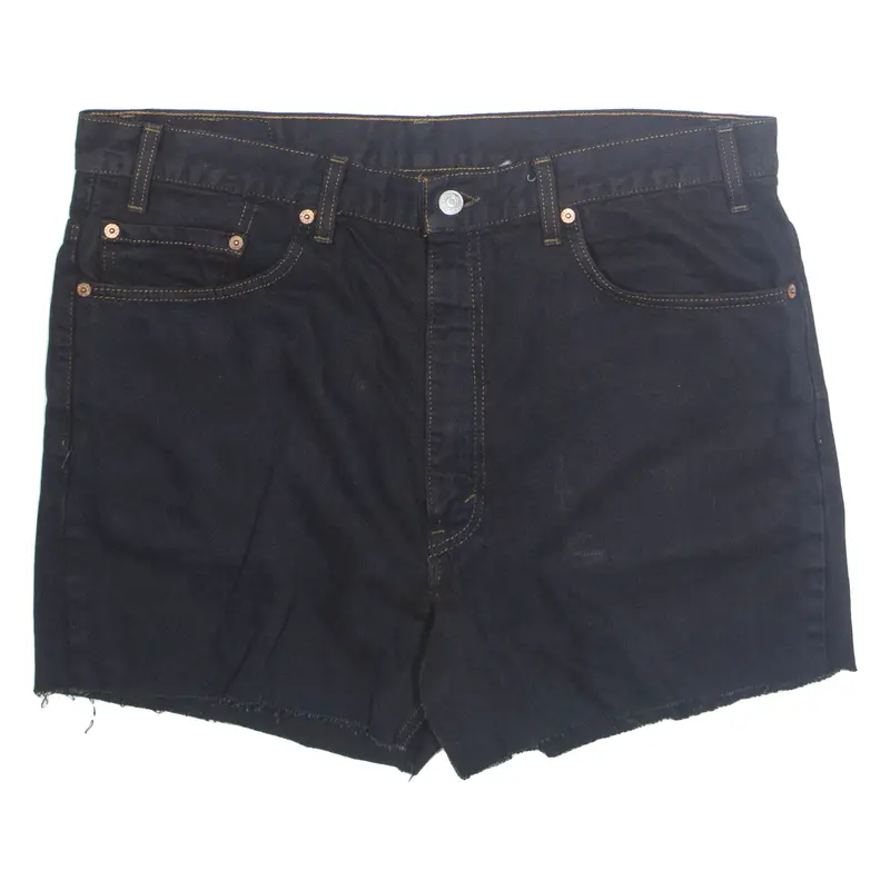 Levi's Womens Denim Shorts Black Xl W36 1