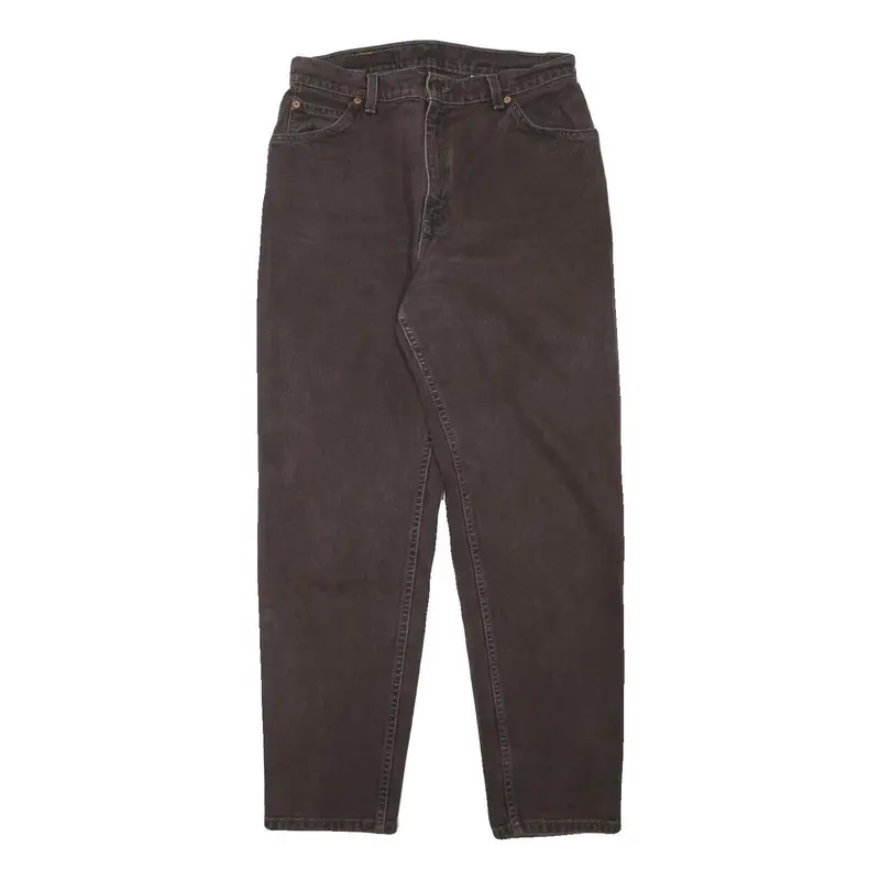 Levi's Womens Jeans Black Relaxed Straight Denim Medium W30 L29 Classic Style 1