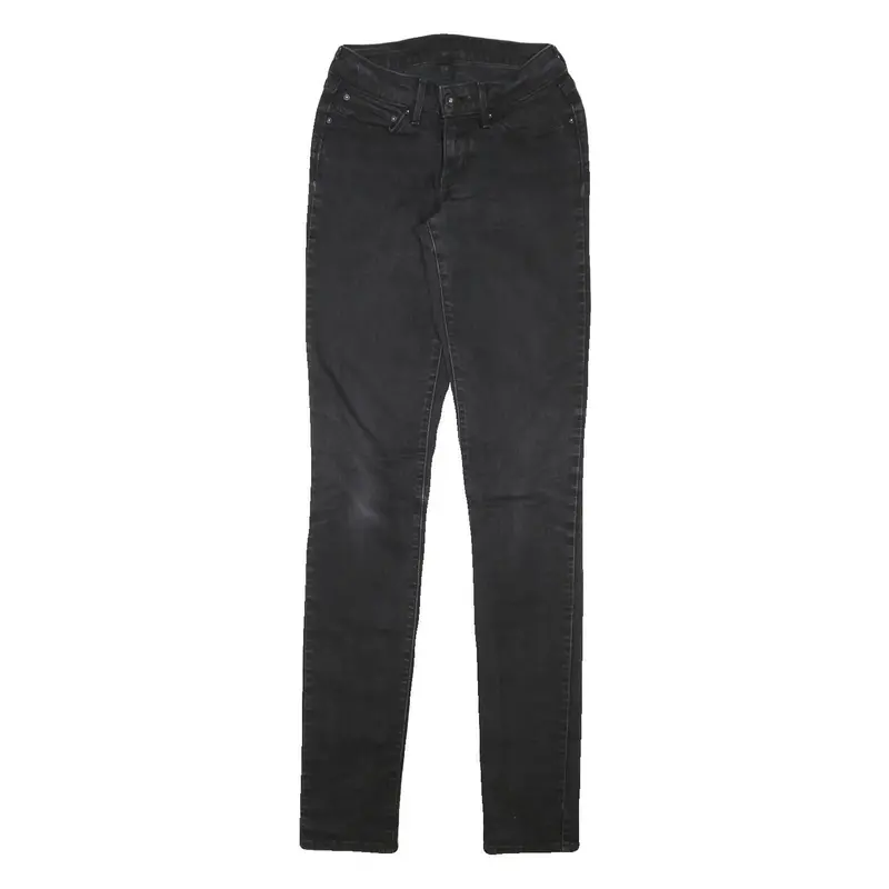 Levi's Womens Jeans Black Slim Skinny Denim Medium W24 L33 Stretch Cotton 1