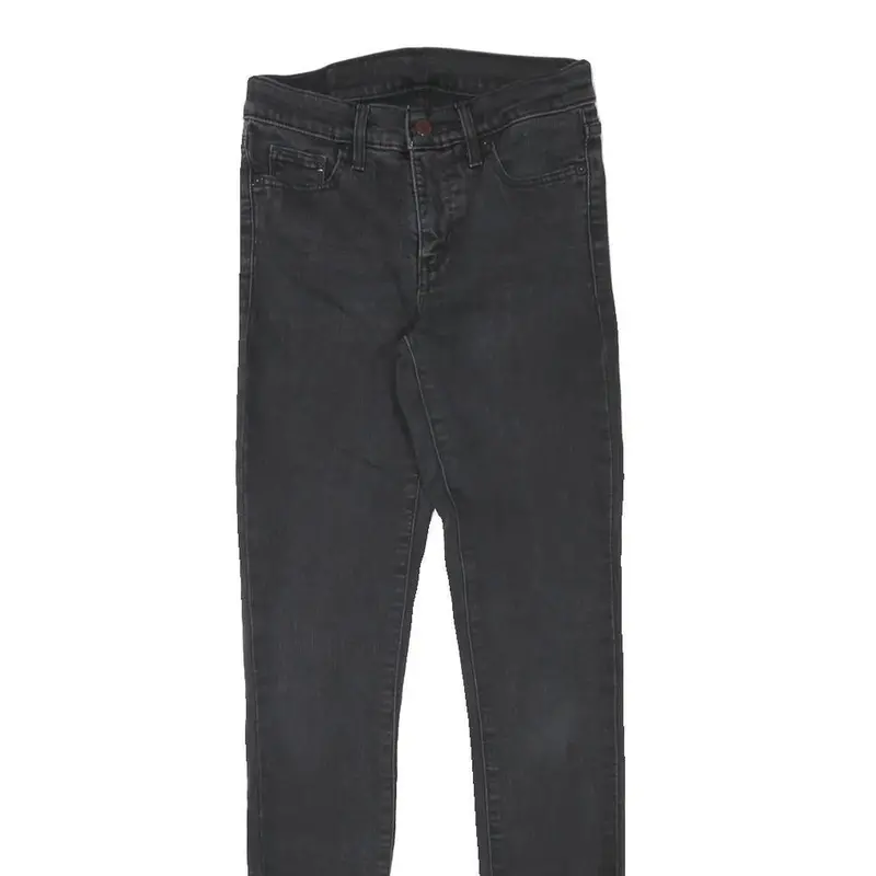 Levi's Womens Jeans Black Slim Skinny Denim Medium W25 L30 Zip Cotton Blend 2
