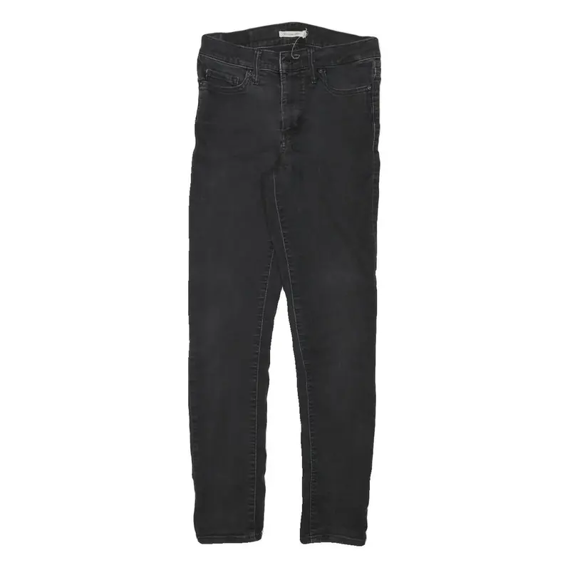 Levi's Womens Jeans Black Slim Skinny Denim Medium W26 L28 Zip Cotton Blend 1
