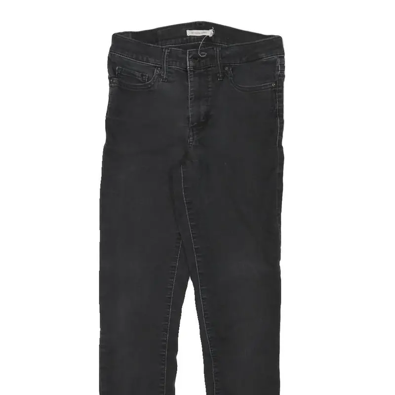 Levi's Womens Jeans Black Slim Skinny Denim Medium W26 L28 Zip Cotton Blend 2