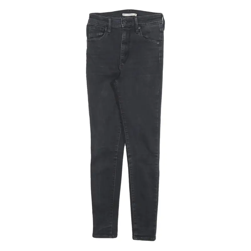 Levi's Womens Jeans Black Slim Skinny Denim Medium W26 L28 Zip Pockets 1