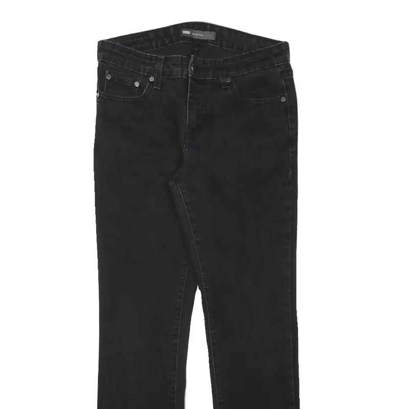 Levi's Womens Jeans Black Slim Skinny Denim Medium W28 L28 Stretch Cotton 2