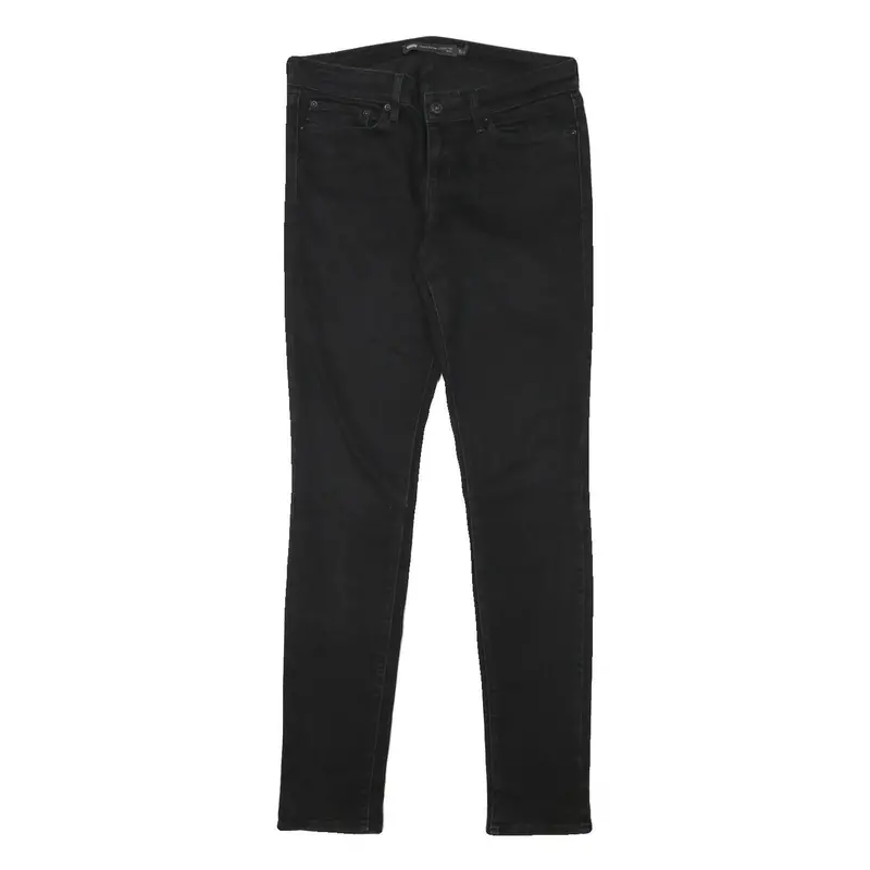 Levi's Womens Jeans Black Slim Skinny Denim Medium W30 L31 Zip Cotton Blend 1