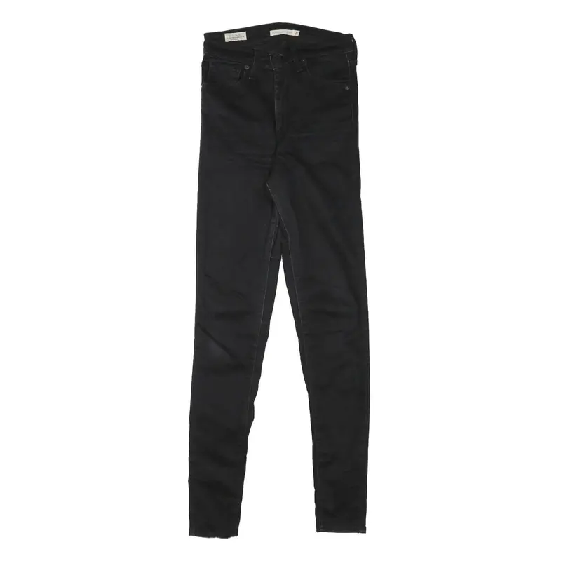 Levi's Womens Jeans Black Slim Skinny Denim Raw W25 L30 Stylish Fitted 1