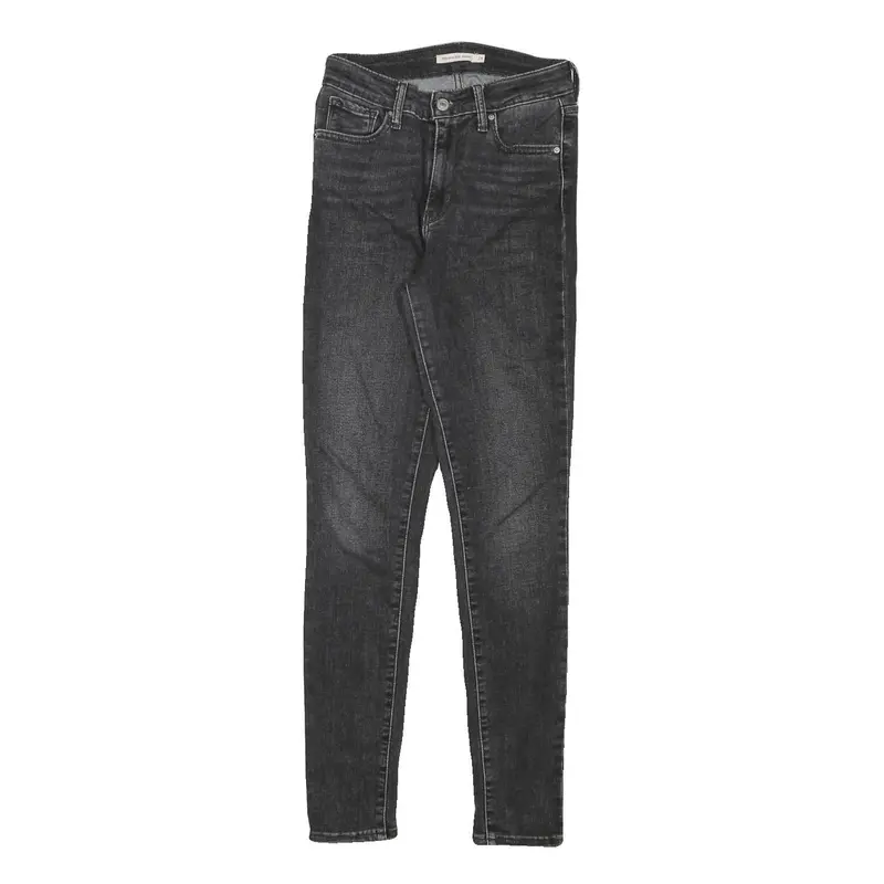 Levi's Womens Jeans Black Slim Skinny Denim W24 L29 Stretch Cotton Blend 1