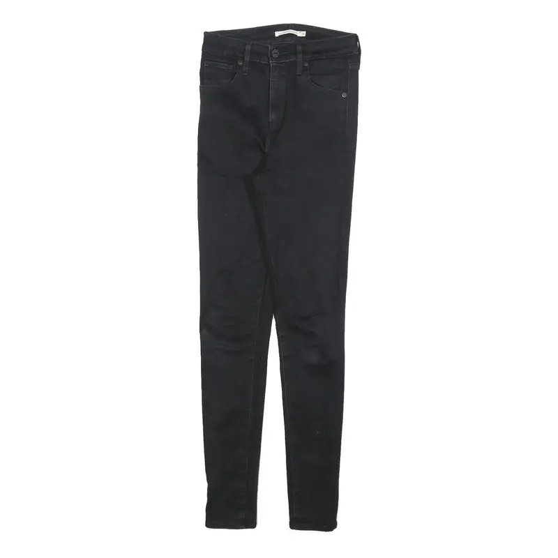 Levi's Womens Jeans Black Slim Skinny Denim W26 L30 Stretch Zip Fasten 1