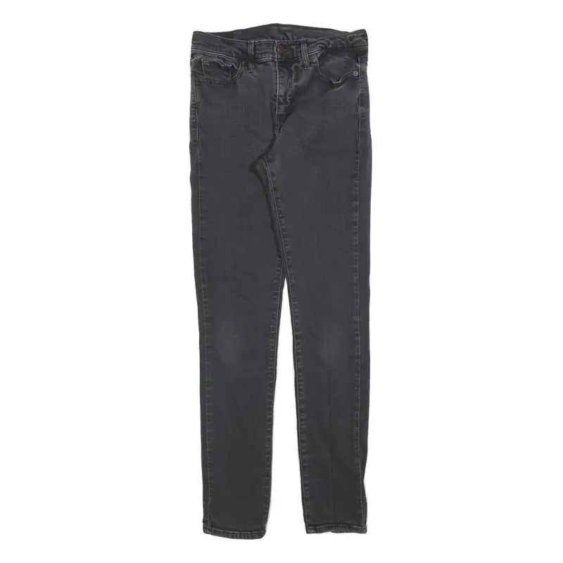 Levi's Womens Jeans Black Slim Skinny Denim W29 L32 Zip Cotton Blend Classic 1