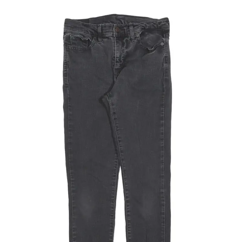 Levi's Womens Jeans Black Slim Skinny Denim W29 L32 Zip Cotton Blend Classic 2