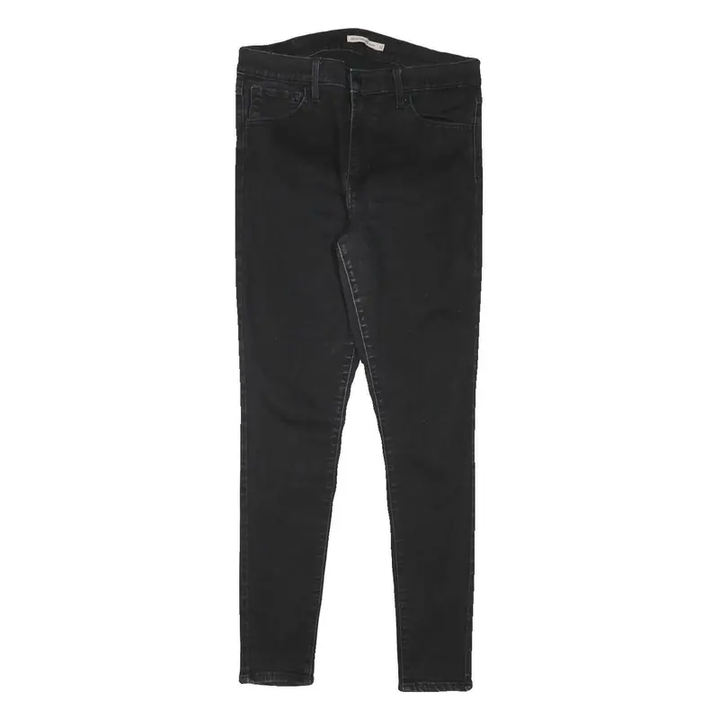 Levi's Womens Jeans Black Slim Skinny Denim W30 L28 Zip Cotton Blend 1