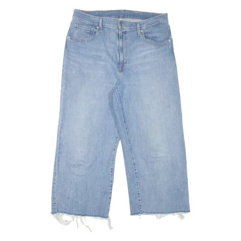 Levi's Womens Jeans Blue Loose Straight Stone Wash W35 L24 1