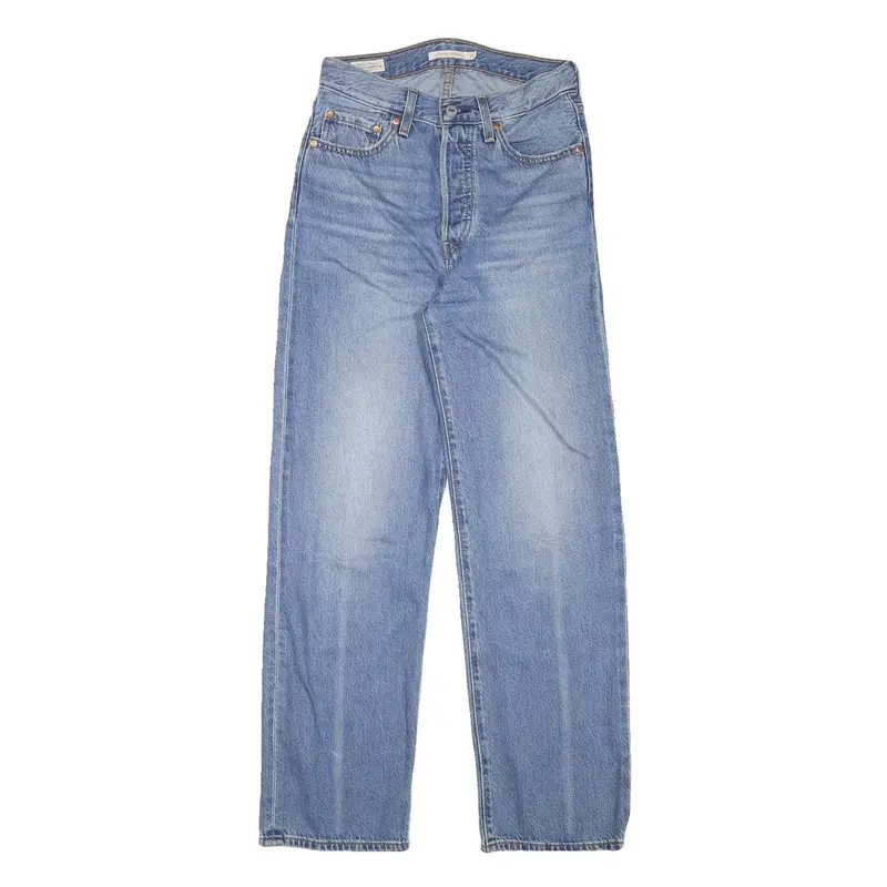 Levi's Womens Jeans Blue Regular Straight Denim Light W26 L28 Classic Fit 1