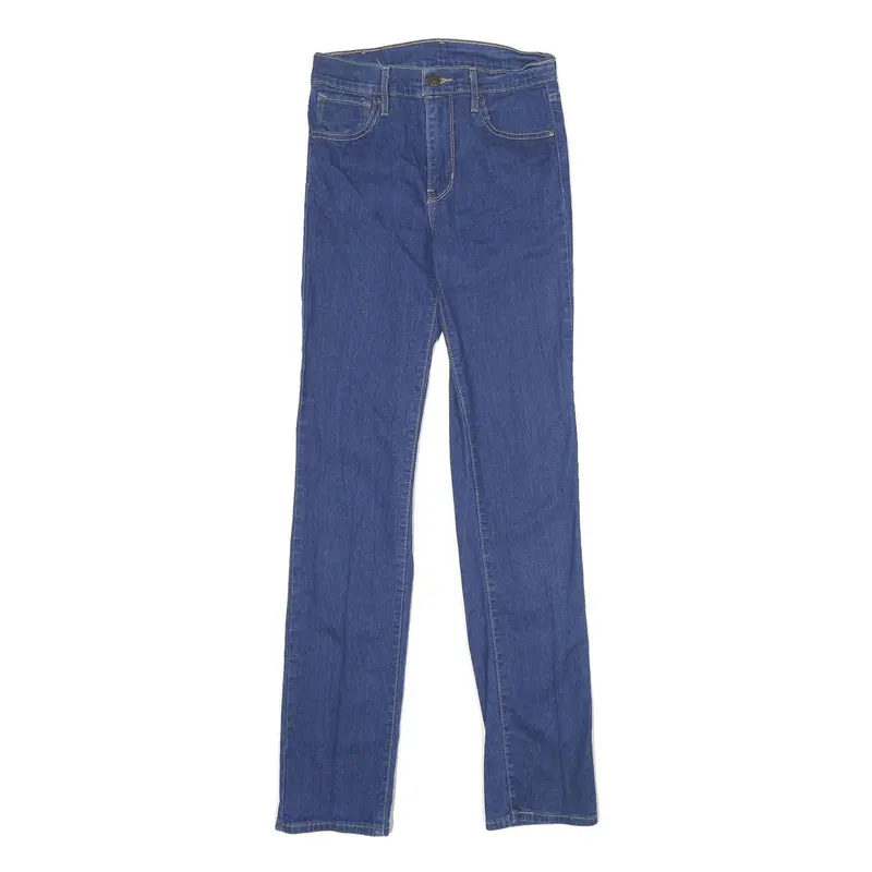 Levi's Womens Jeans Blue Regular Straight Denim Medium W26 L32 Classic Zip 1