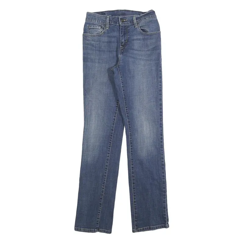 Levi's Womens Jeans Blue Regular Straight Denim Medium W27 L32 Classic Cotton 1