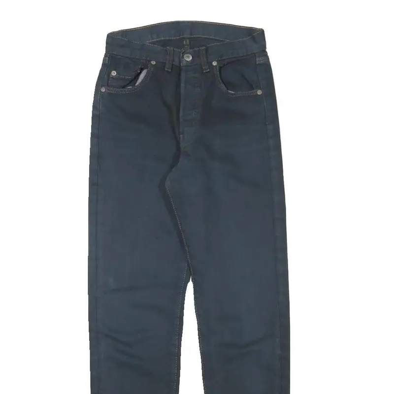 Levi's Womens Jeans Blue Regular Straight Denim W24 L29 Classic Cotton Blend Zip 2