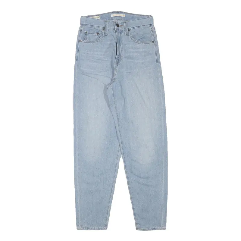 Levi's Womens Jeans Blue Relaxed Tapered Denim Medium W26 L27 Vintage Style 1
