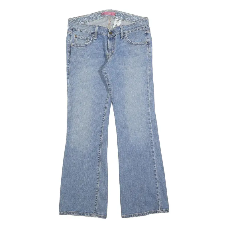 Levi's Womens Jeans Blue Slim Flared Denim W32 L32 Classic Zip Pocket 1