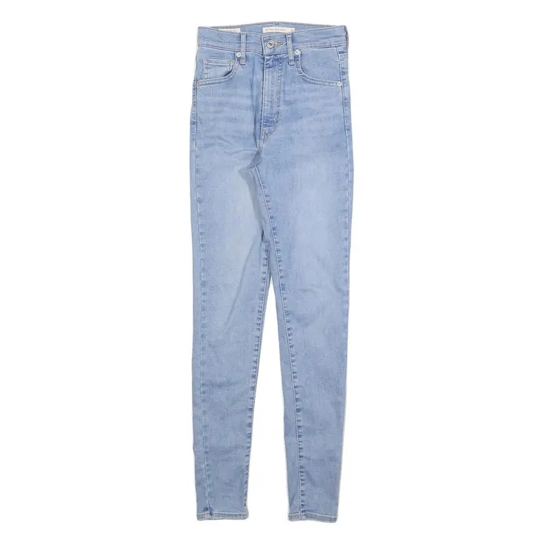 Levi's Womens Jeans Blue Slim Skinny Denim Light W26 L30 Classic Zip Closing 1