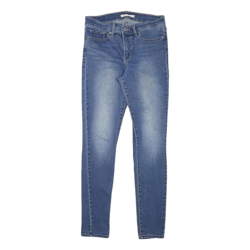 Levi's Womens Jeans Blue Slim Skinny Denim Light W27 L29 Stretch Cotton Blend 1