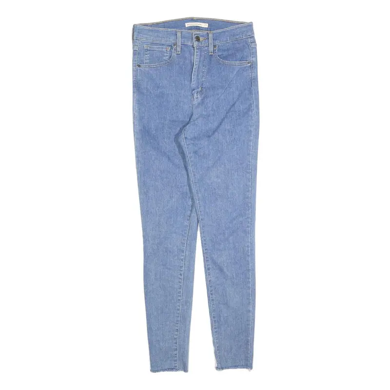 Levi's Womens Jeans Blue Slim Skinny Denim Light W27 L30 Zip Cotton Blend 1