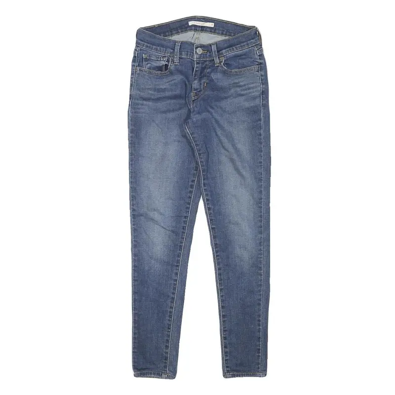 Levi's Womens Jeans Blue Slim Skinny Denim Medium W24 L26 Stylish Stretch Cotton 1