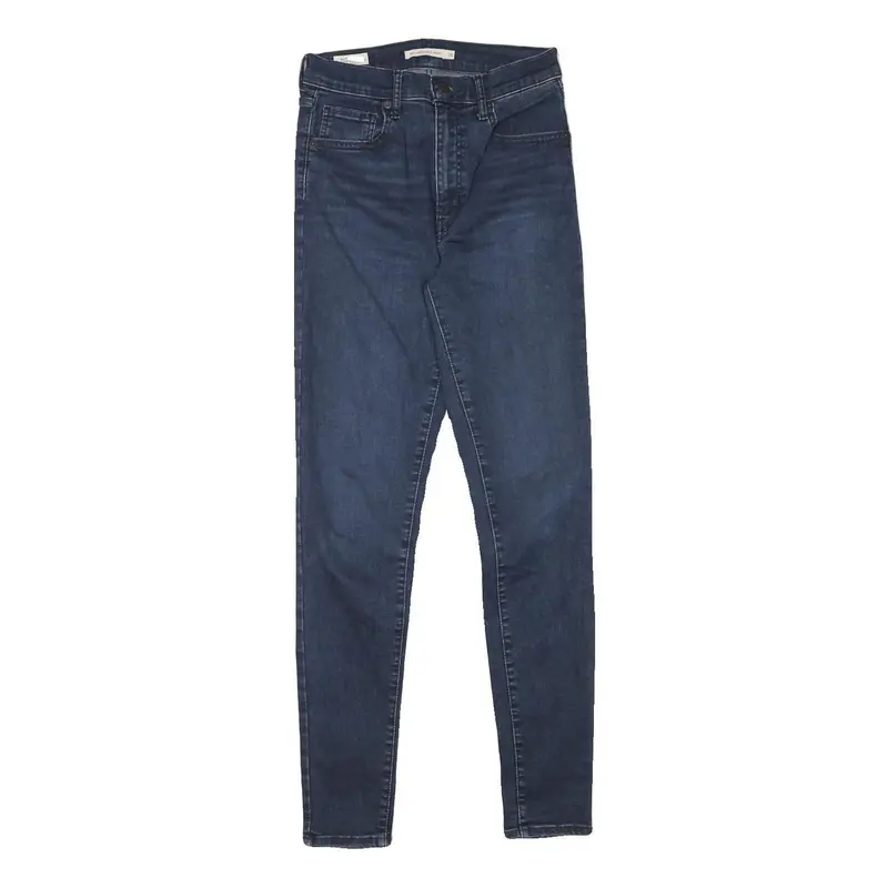 Levi's Womens Jeans Blue Slim Skinny Denim Medium W25 L29 Stretch Zip 1
