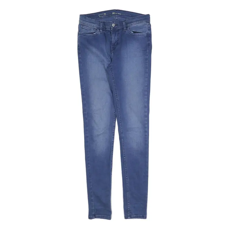 Levi's Womens Jeans Blue Slim Skinny Denim Medium W28 L32 Classic Zip Cotton 1