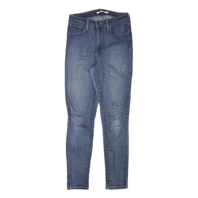 Levi's Womens Jeans Blue Slim Skinny Denim W25 L27 Classic Cotton Blend Zip 1