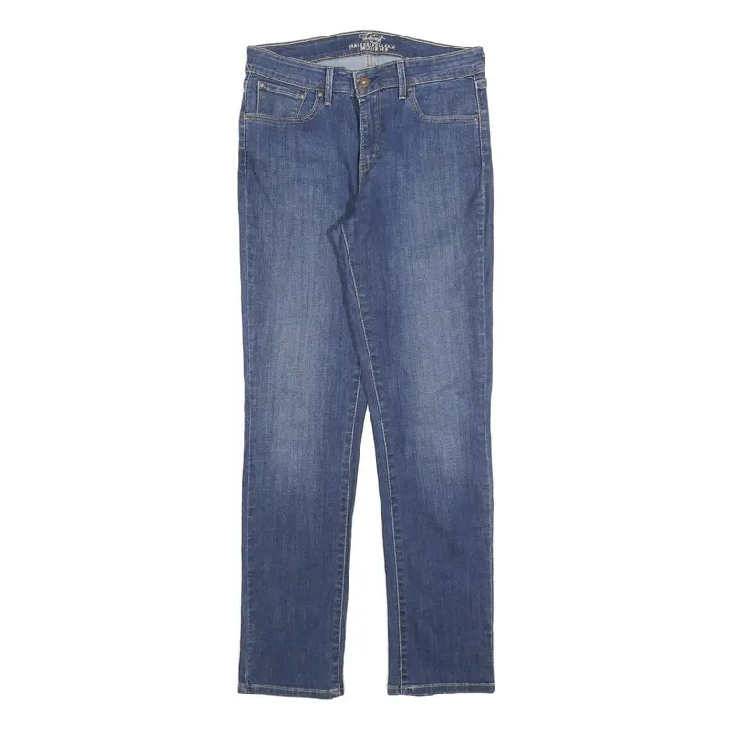 Levi's Womens Jeans Blue Slim Straight Denim Medium W30 L32 Classic Fit Zip 1