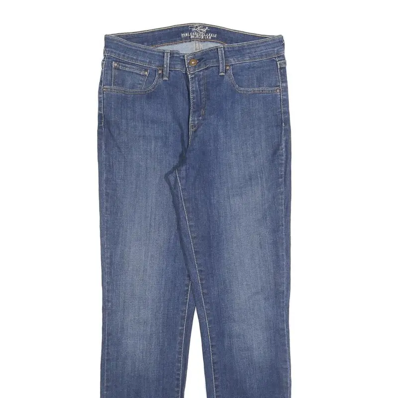 Levi's Womens Jeans Blue Slim Straight Denim Medium W30 L32 Classic Fit Zip 2
