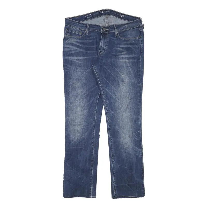 Levi's Womens Jeans Blue Slim Straight Denim Medium W32 L28 Zip Cotton Blend 1