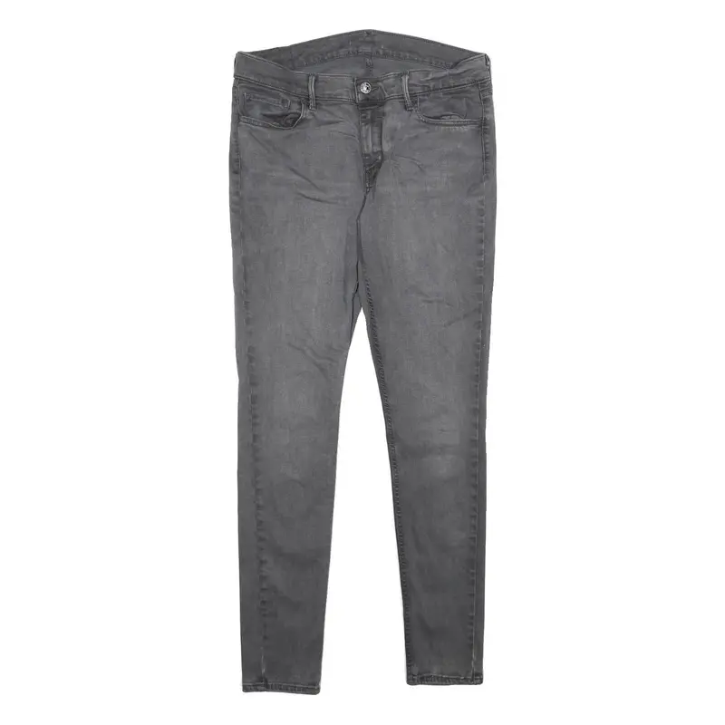 Levi's Womens Jeans Grey Relaxed Skinny Denim Medium W30 L32 Classic Zip Pockets 1