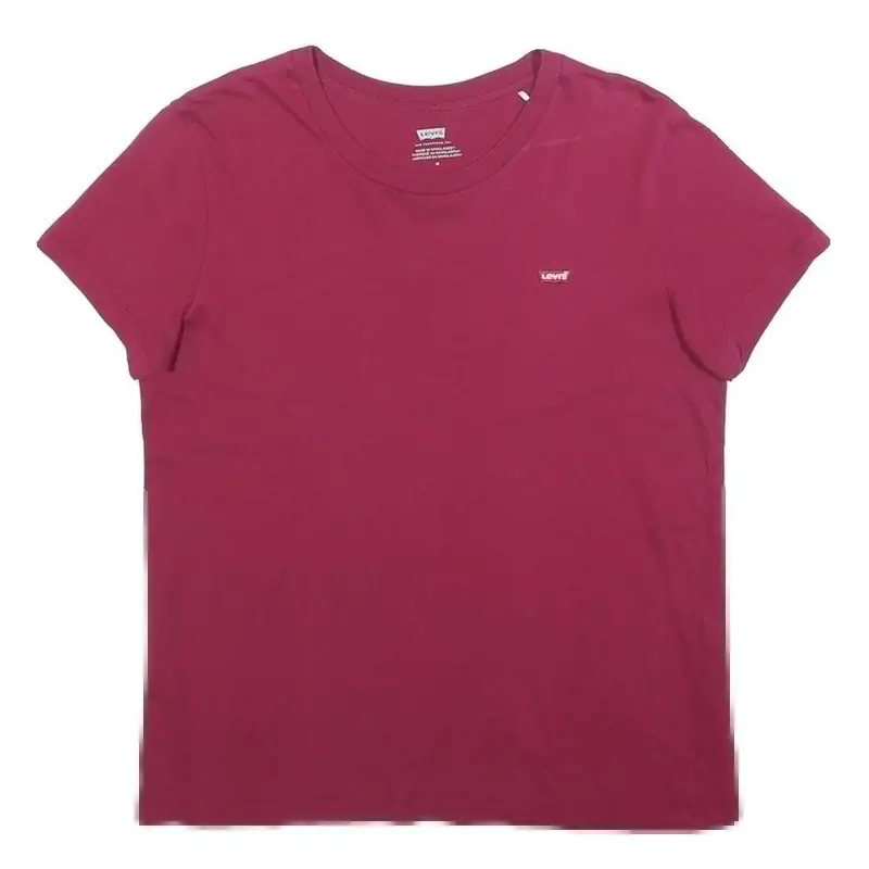 Levi's Womens Red T-Shirt M Short Sleeve Crew Neck Classic Cotton Casual 1