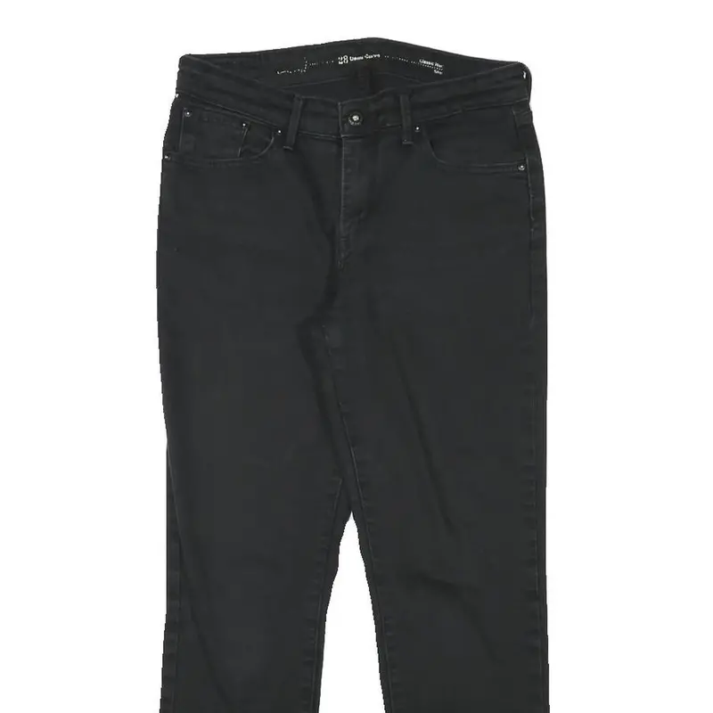 Levi's Womens Regular Black Denim Jeans W28 L25 Zip Closure Classic Fit 2