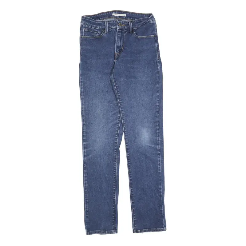 Levi's Womens Regular Blue Denim Classic Fit Zip Jeans W27 L30 Stylish 1
