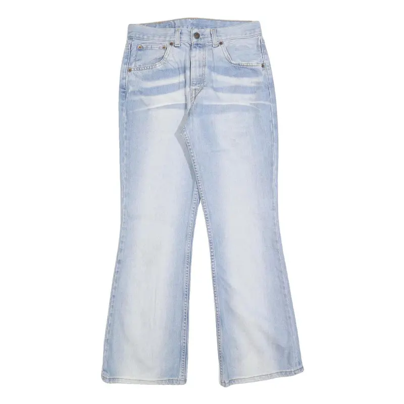 Levi's Womens Regular Fit Flared Denim Light Blue W30 L30 525 04 Zip Cotton 1