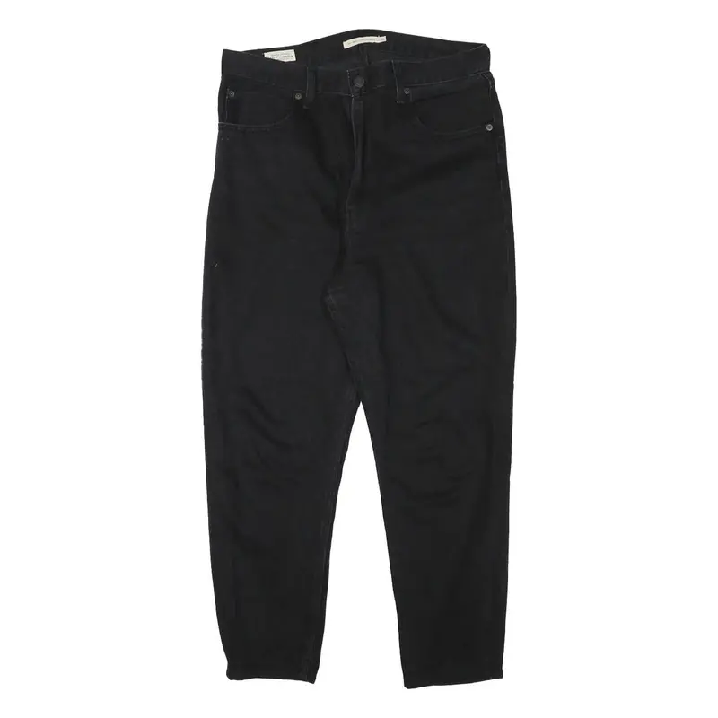 Levi's Womens Relaxed Black Denim Jeans W31 L24 Classic Zip Cotton Blend 1