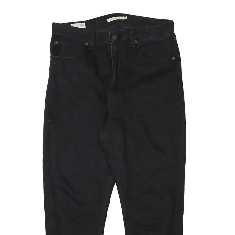 Levi's Womens Relaxed Black Denim Jeans W31 L24 Classic Zip Cotton Blend 2