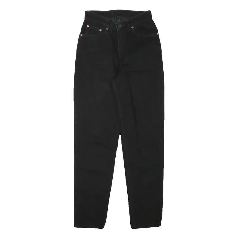 Levi's Womens Slim Black Denim Jeans Cotton Blend Zip W23 L27 Classic Fit 1