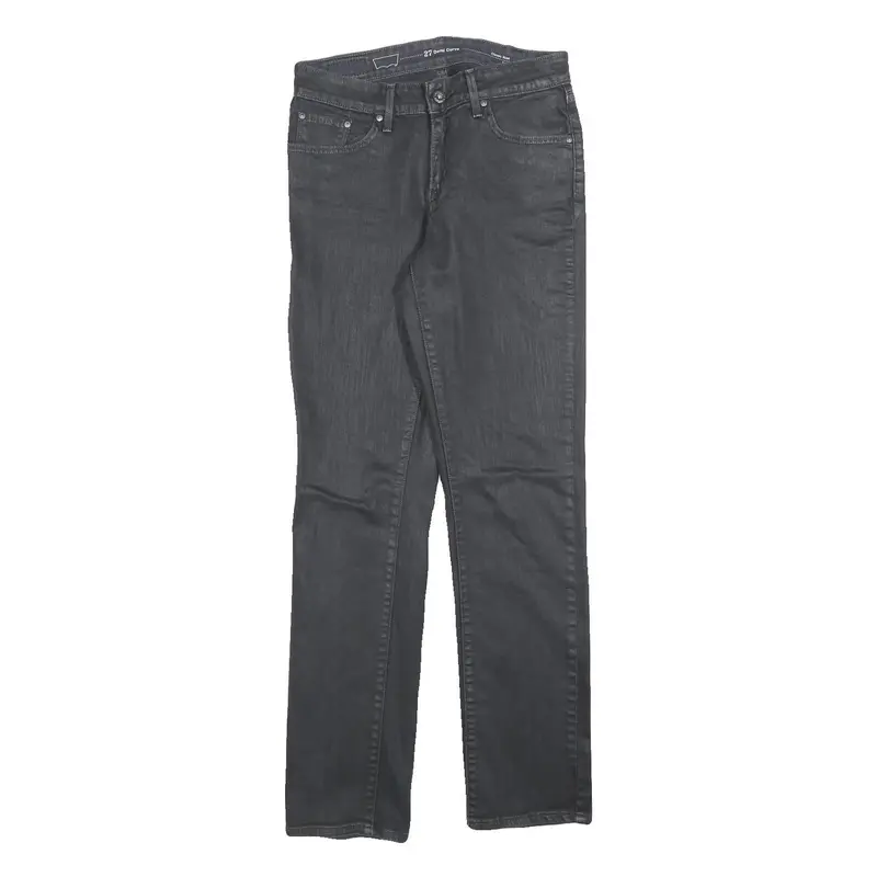 Levi's Womens Slim Black Denim Jeans Zip W27 L32 Classic Fit Stretch 1