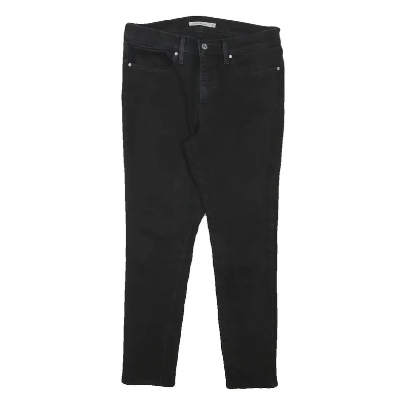 Levi's Womens Slim Black Denim Skinny Jeans Cotton Blend W30 L25 Classic Casual 1