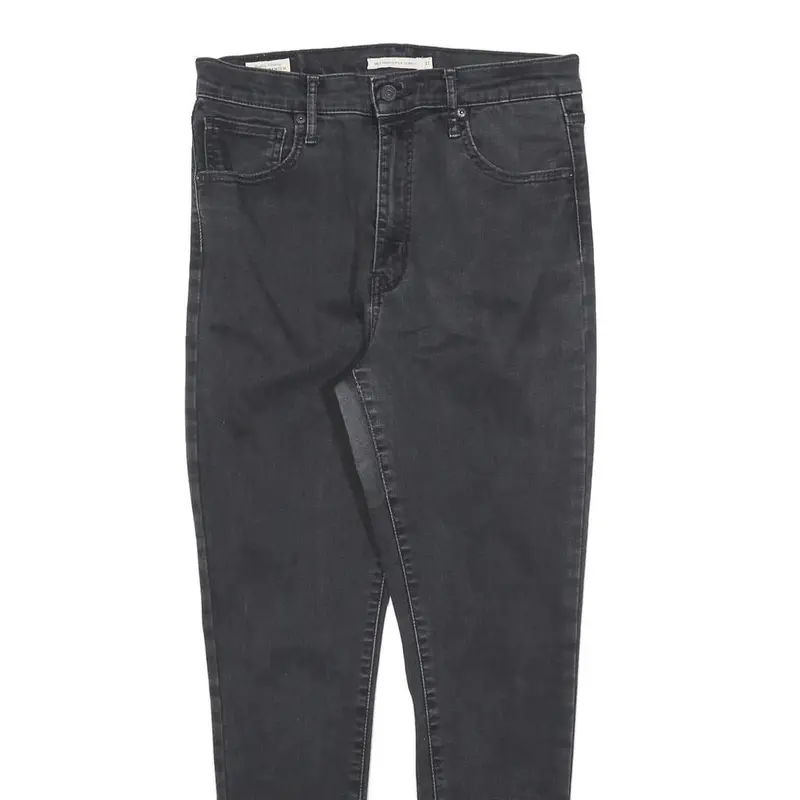 Levi's Womens Slim Black Denim Skinny Jeans Cotton Blend Zip W31 L30 Classic Fit 2