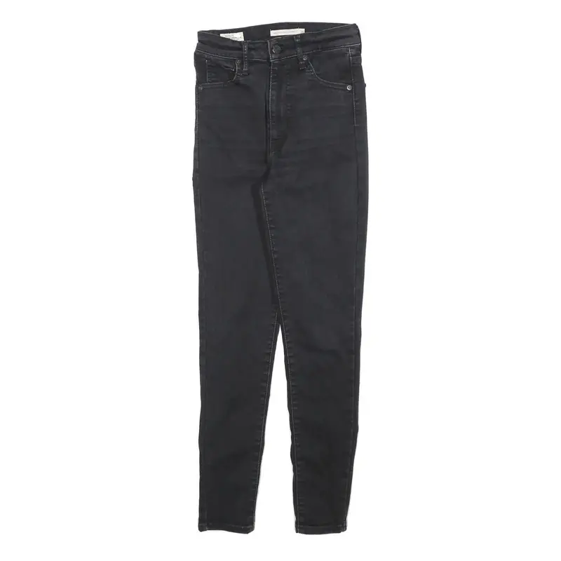 Levi's Womens Slim Black Jeans Cotton Blend W26 L28 Stretch Skinny Zip 1